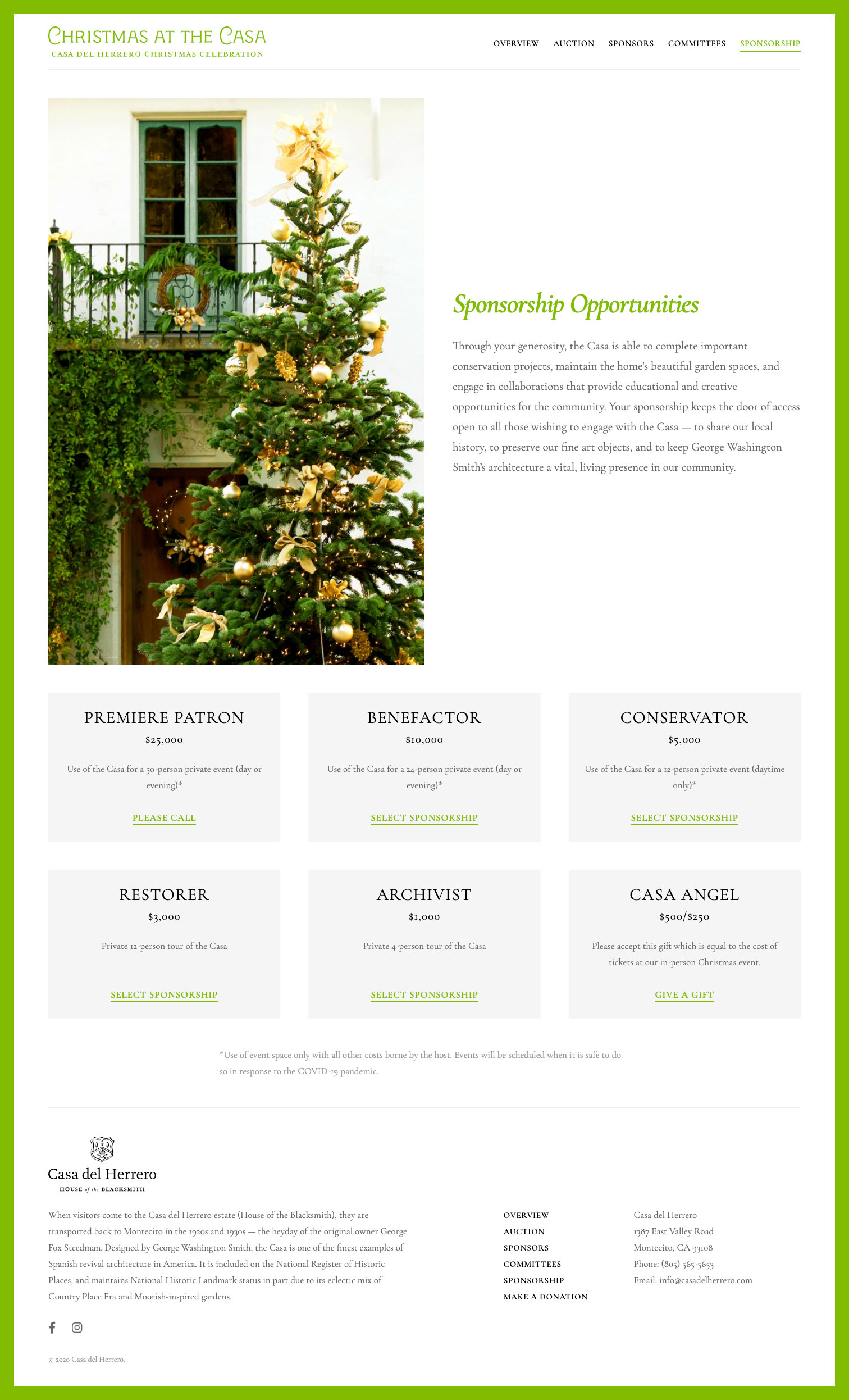 Casa del Herrero: Christmas at the Casa